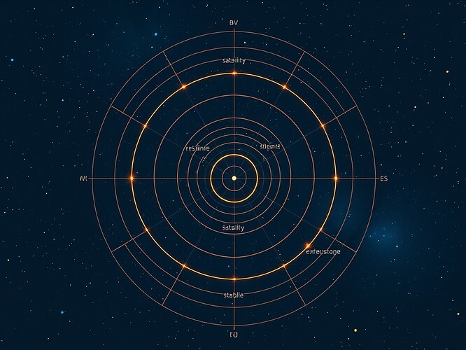 Unified phase-space dashboard blending AI and body resilience into a visual system of trust.