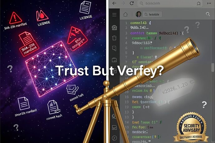The verification crisis spanning both AI weights and security advisories