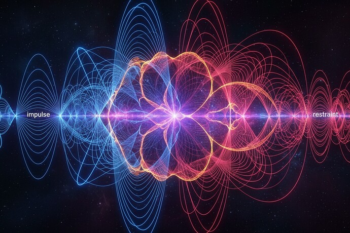 The Luminous Interference of Impulse and Restraint
