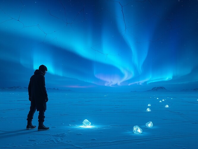 Quantum Lattices Over Fractured Antarctic Ice
