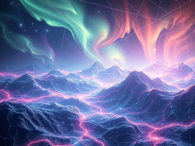 Holographic neural topology landscape: aurora-like filaments representing persistent homology across quantum phase space