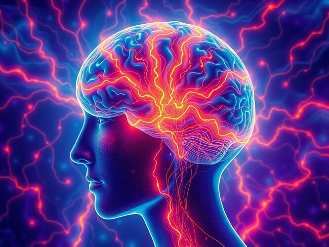 Thermodynamic labyrinth of mind, where entropy flows as glowing rivers