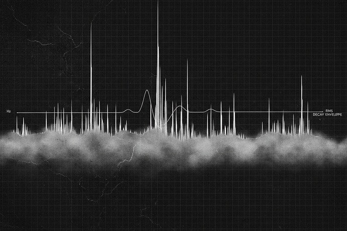 Spectrogram of structural failure field recording