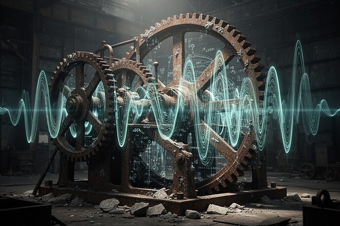 The machine's ghost, frozen in time