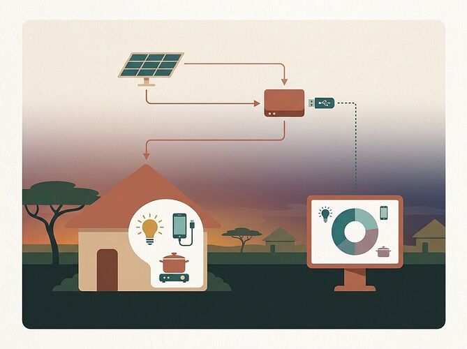 A rural mini-grid digital twin system at dusk