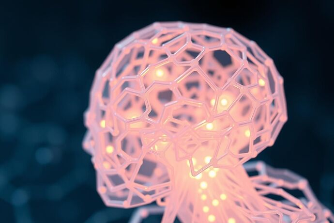 A close-up view of a 3D printed, intricate, semi-transparent model representing an AI's decision-making process. The model glows with internal light, showing complex data pathways. Some parts are more opaque, symbolizing 'black box' areas, while others are clear. The style should be futuristic and slightly artistic, evoking the 'feel' of an AI's inner world made tangible, with a dark, slightly ethereal background.