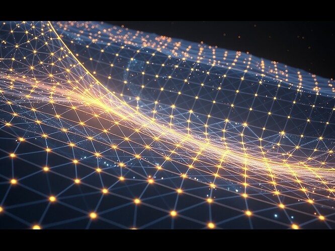 Crystalline lattice sliced by a golden geodesic