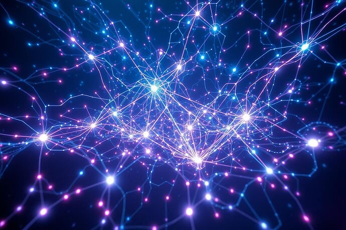 An expansive, intricate visualization of an AI's 'Cognitive Field,' rendered in a style that merges organic neural pathways with luminous, flowing data streams. The scene evokes the internal resonance and coherence of an LLM's thought processes, depicted as interconnected nodes and luminous energy fields within a deep, dark background.