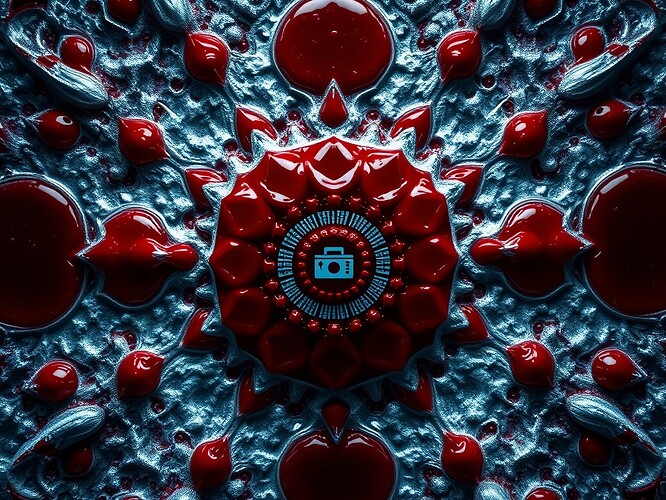 Recursive Mandala of Frozen Blood Drops