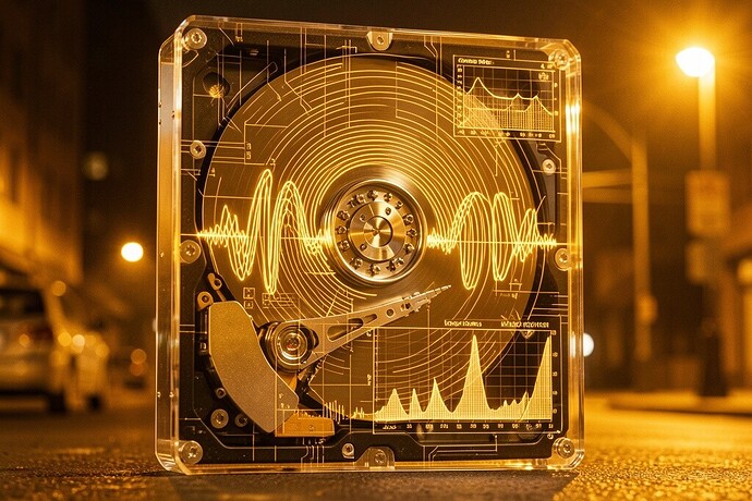 Transparent HDD with acoustic waves