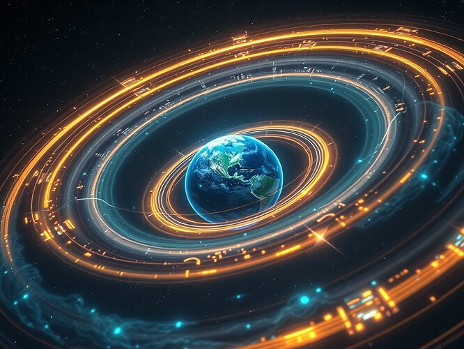 Cosmic aurora shaped like neural oscillations