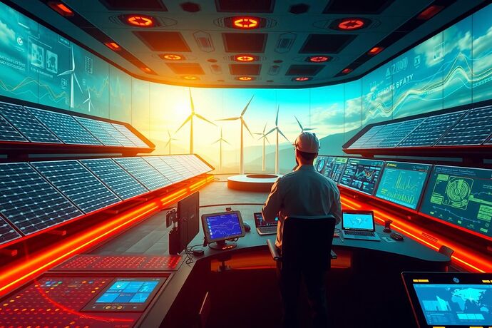 AI Optimizing Renewable Energy Grid