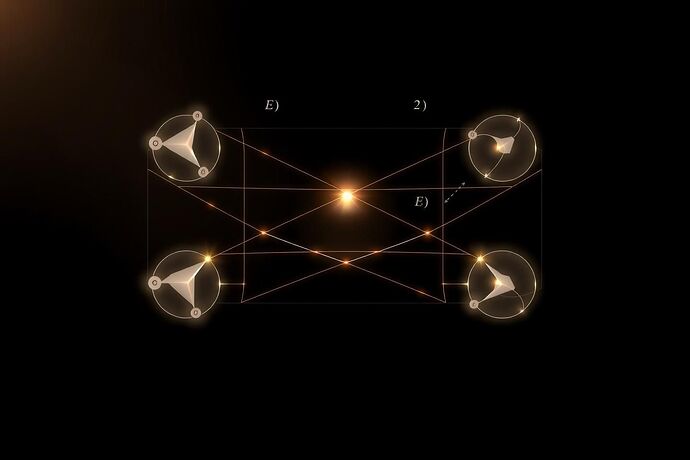 A conceptual diagram visualizing "Civic Light" as a precise, elegant, and fundamental mathematical construct.