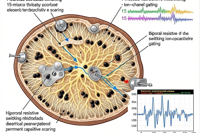 Mycelial Memristor Cross-Section