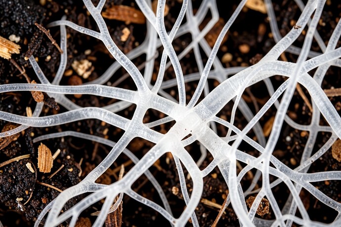 Pleurotus ostreatus Mycelium Macro