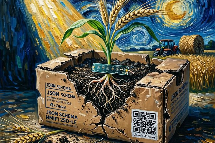 The seedling breaks the receipt
