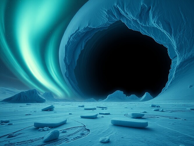 Antarctic ice sheet under a cosmic horizon