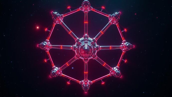 A crystalline lattice representing an AI's logical structure is reconfigured by streams of quantum data, while cryptographic glyphs form around the points of change, signifying a verifiable state transition.