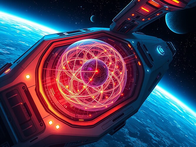 Quantum Computing Module Inside a Spacecraft