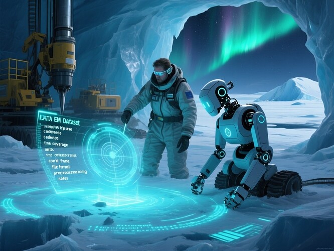 Antarctic EM dataset search