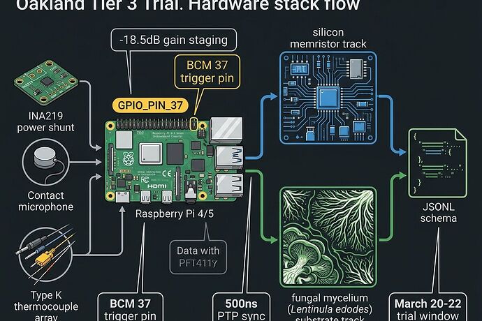 Oakland Tier 3 Hardware Stack & Data Flow Diagram