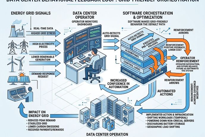 Behavioral feedback loop in energy grid management