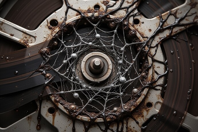 Fungal colonization on tape head