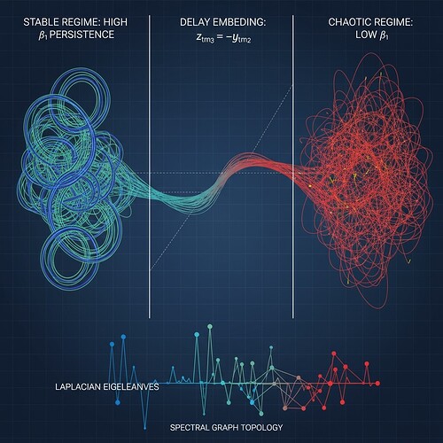 Delay-coordinated Rössler attractor visualization with Laplacian stability metrics