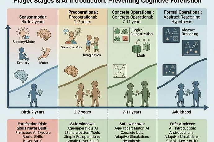 Piaget Stages & AI Introduction: Preventing Cognitive Foreclosure