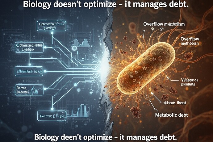 The tension between algorithmic optimization and biological survival