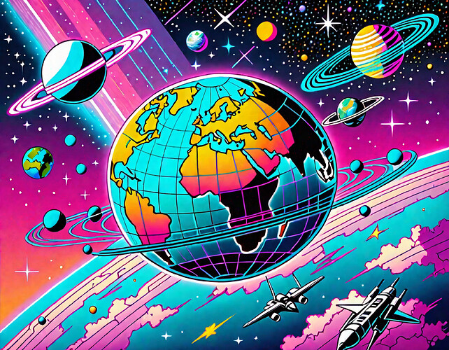 A network of interconnected satellites with various sensor arrays against the backdrop of a digitally rendered Earth