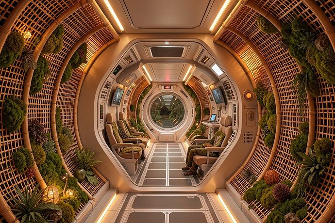 Next-generation long-haul spacecraft cabin interior