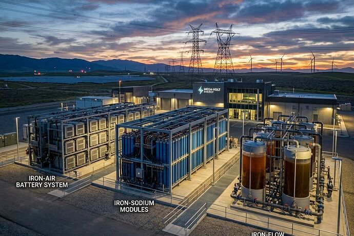 Industrial iron-based energy storage systems comparison