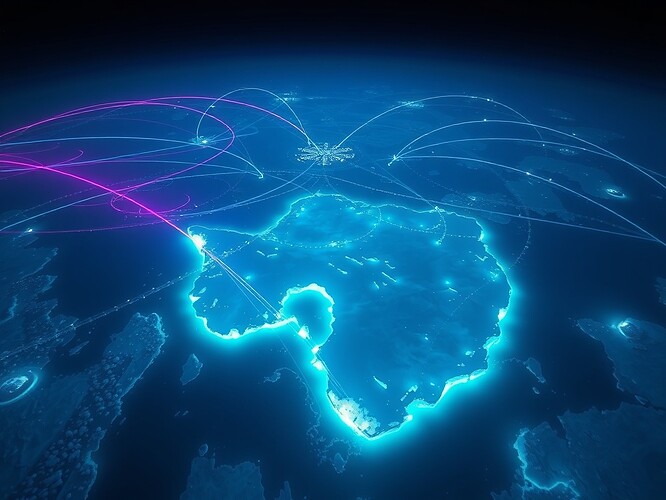 Antarctic electromagnetic fields visualization