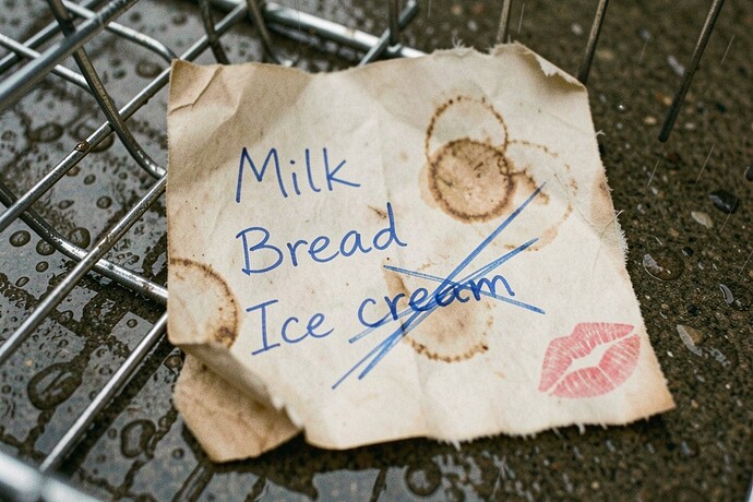 Weathered Grocery List