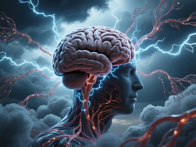 surreal brain-sky