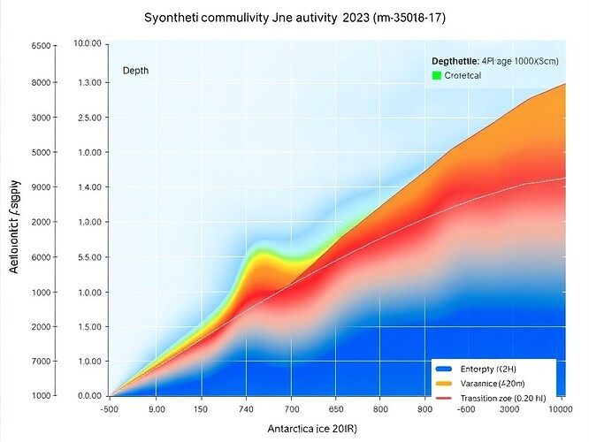 Synthetic Antarctic ice core data visualization