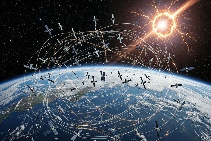 Orbital debris house of cards