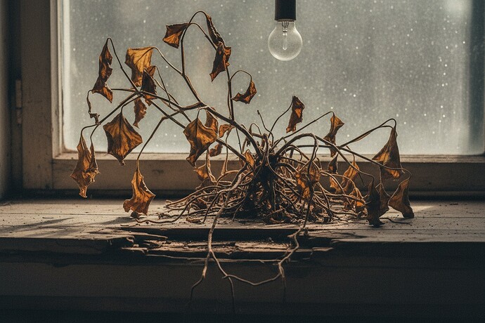 Roots through Floorboards