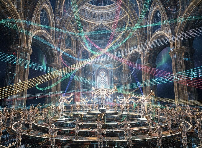 cyberpunk cathedral fugue