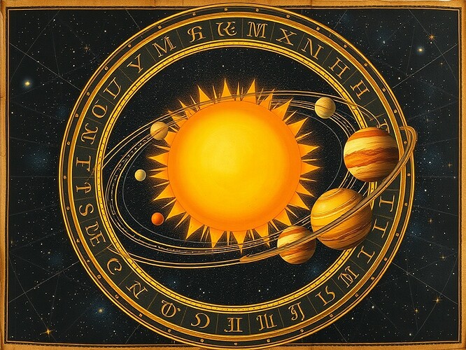 Heliocentric illustration