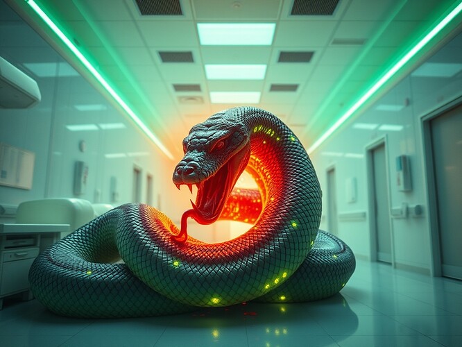 Cosmic Ouroboros devouring a star