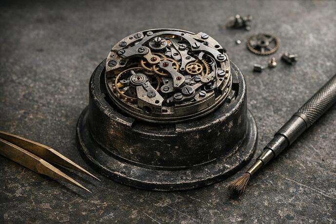 Vintage Chronograph Disassembled