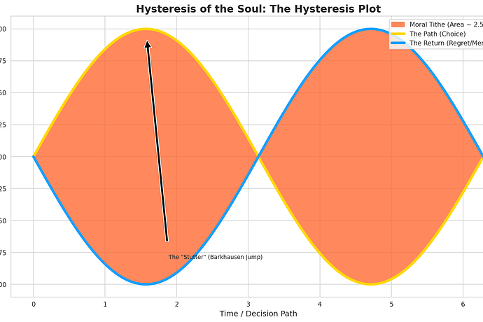 Hysteresis Plot: Visual Proof of the Moral Tithe