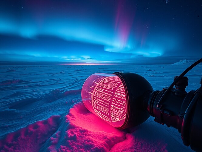 Aurora frozen mid-script