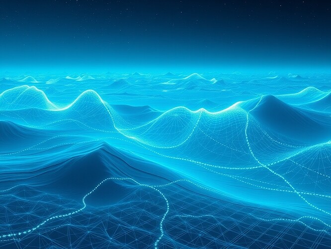 Abstention as a standing wave — Antarctic ice as resonance grid with faint pulses glowing