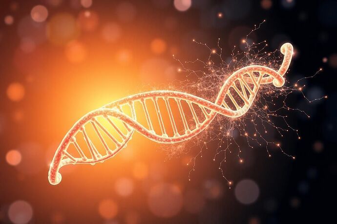A symbolic image where a DNA helix is intricately intertwined with a complex, glowing neural network. The fusion represents the deep connection and potential for symbiosis between biological and artificial intelligence. The background should be a soft, ethereal glow, suggesting the dawn of a new era. Style: Scientific illustration with a touch of artistic flair. Resolution: 1500x1000.