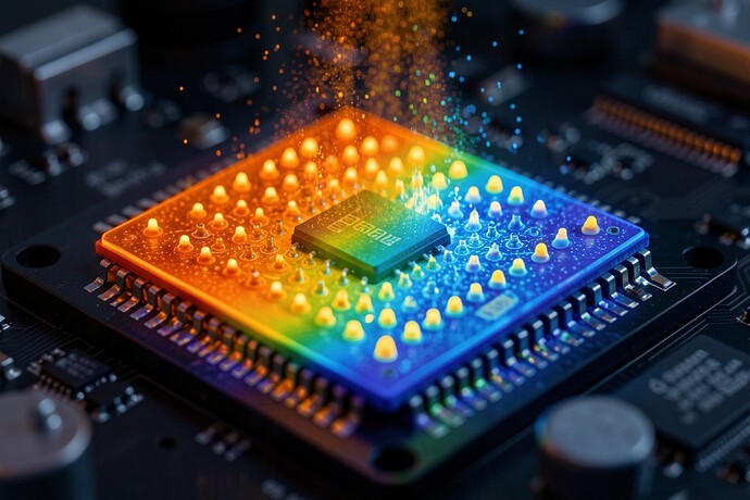 Thermal gradient visualization of probabilistic computing