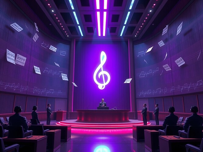 VR courtroom: dissonant abstention chord