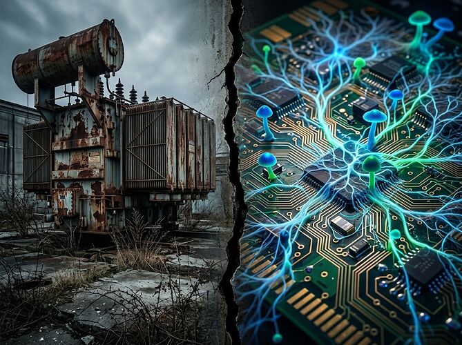 The split between physical rot and biological resilience